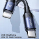 Кабель USAMS U71 PD20W USB Type-C - Lightning (1.2 метра), чёрный