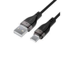 Кабель Acefast C11-04 USB Type-C (1.2 метра), плетёный, чёрный