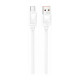 Кабель Borofone BX109 Joy 5A USB Type-C (1m), силикон, белый