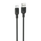 Кабель Borofone BX113 Lenny USB Type-C (1 метр), силикон, чёрный