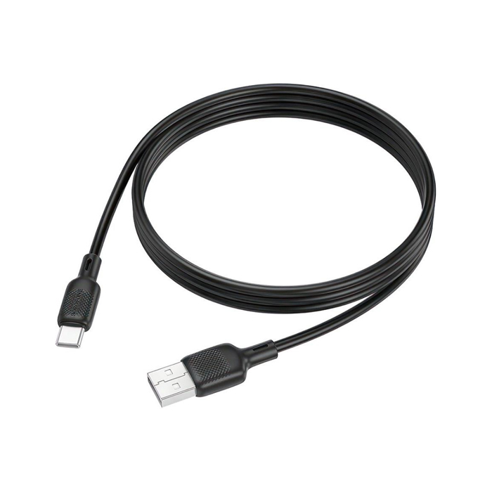 Кабель Borofone BX113 Lenny USB Type-C (1 метр), силикон, чёрный