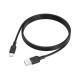 Кабель Borofone BX113 Lenny USB Type-C (1 метр), силикон, чёрный