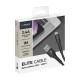 Кабель Deppa Armor Cable USB Type-C 2.4A (1m), нейлон, чёрный