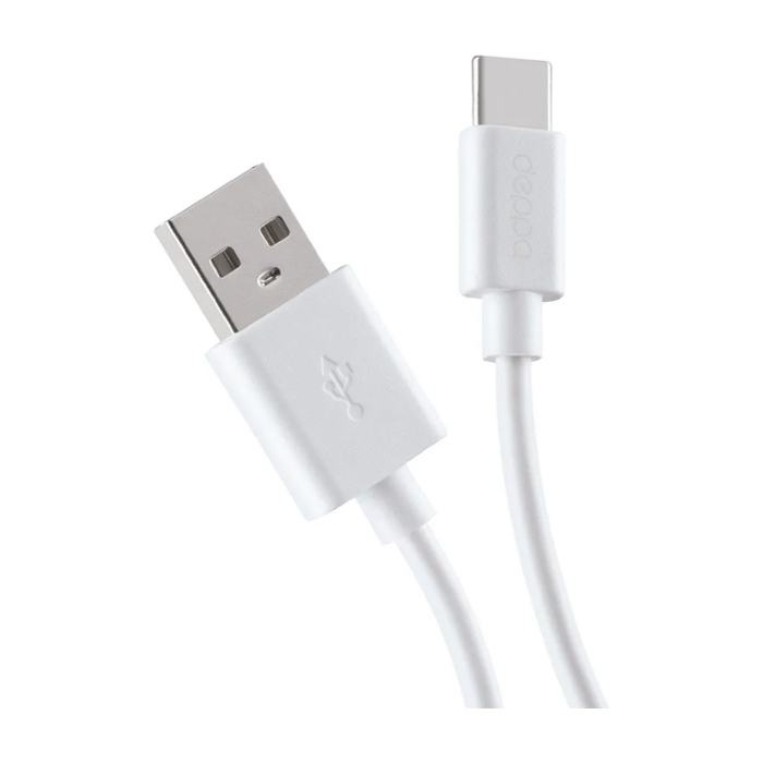 Кабель Deppa Classic Cable USB Type-C 2.4A (1m), белый