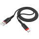 Кабель HOCO X59 Victory USB Type-C (1m), плетёный, чёрный