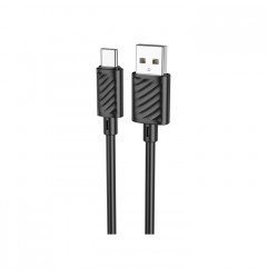 Кабель HOCO X88 Gratified USB Type-C (1m), чёрный