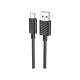 Кабель HOCO X88 Gratified USB Type-C (1m), чёрный