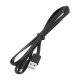 Кабель USAMS U2 USB Type-C (1.2 метра), плоский, чёрный