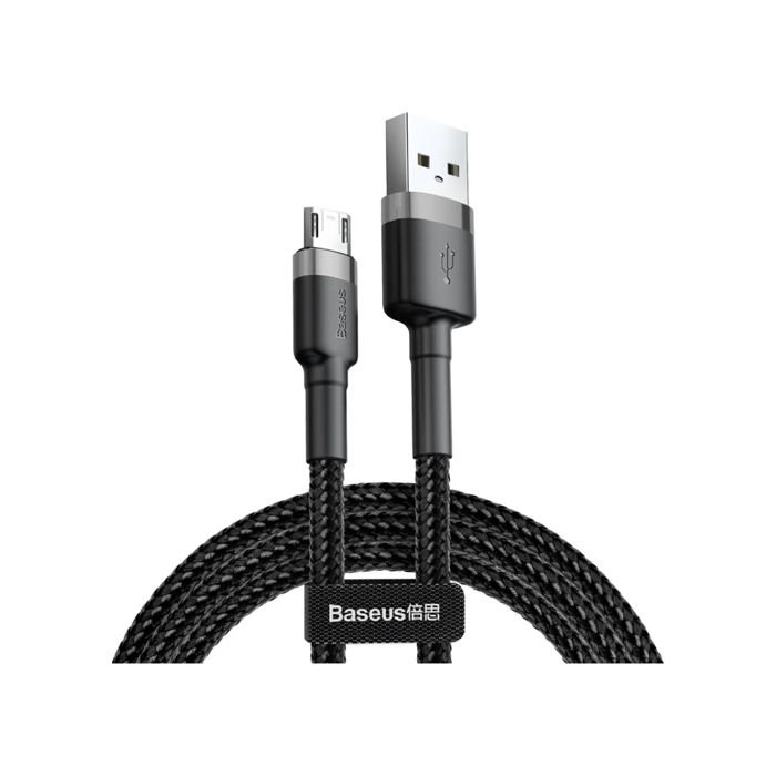Кабель Baseus Cafule Cable USB micro-USB (1m), чёрный с серым