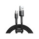 Кабель Baseus Cafule Cable USB micro-USB (1m), чёрный с серым