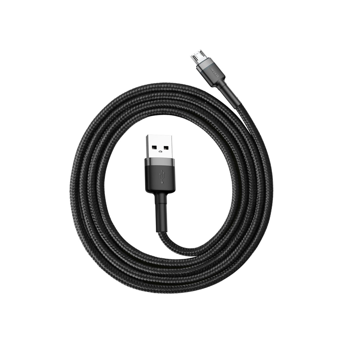 Кабель Baseus Cafule Cable USB micro-USB (1m), чёрный с серым