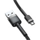 Кабель Baseus Cafule Cable USB micro-USB (1m), чёрный с серым