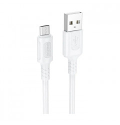 Кабель Borofone BX111 Feliz USB micro-USB (1m), белый