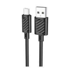 Кабель HOCO X88 Gratified USB micro-USB (1m), чёрный