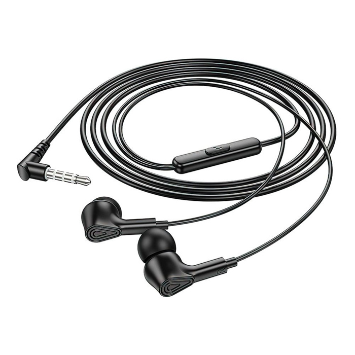 Наушники проводные HOCO M102 Ingenious 3.5mm Jack (1.2m), чёрные