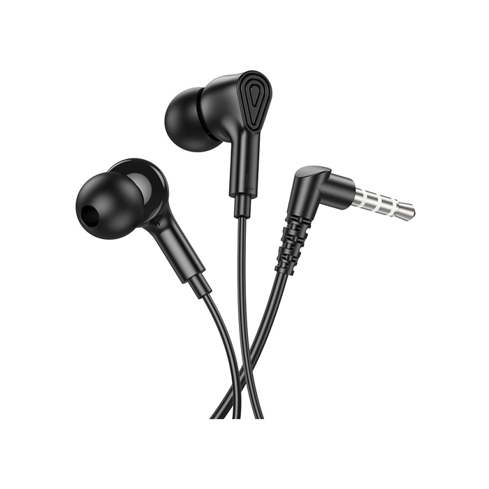 Наушники проводные HOCO M102 Ingenious 3.5mm Jack (1.2m), чёрные