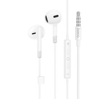 Наушники проводные HOCO M109 Pure 3.5mm Jack (1.2m), белые