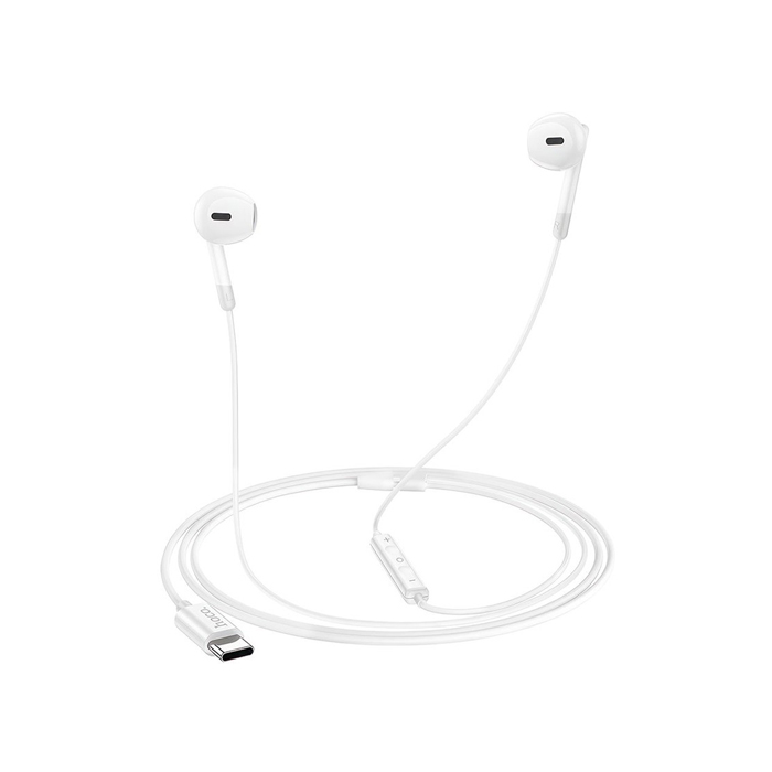 Наушники проводные HOCO M109 Pure Type-C (1.2m), белые