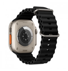 Ремешок HOCO iWatch WA12 Apple Watch 42/44/45/49mm силиконовый, чёрный