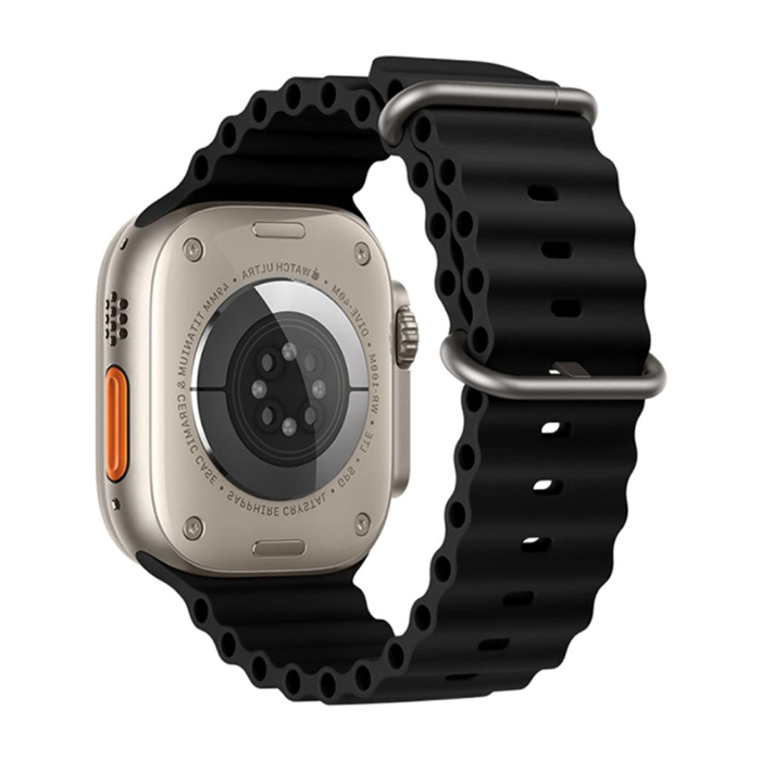 Ремешок HOCO iWatch WA12 Apple Watch 42/44/45/49mm силиконовый, чёрный