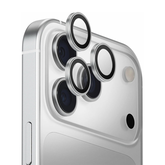 Защитное стекло на камеру Industriya iPhone 17 Pro/17 Pro max, серебро