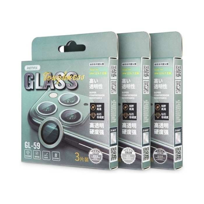 Защитное стекло для камеры Remax Creation Lens Series GL-59 для iPhone 12 Pro Max, серое