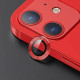 Защитное стекло камеры USAMS US-BH713 для iPhone 12 mini (2 шт.), красное