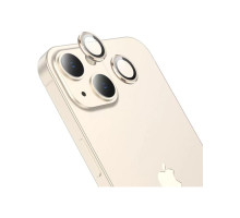Защитное стекло для камеры HOCO Eagle Eye metal lens для iPhone 13/13 mini, золотое