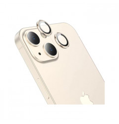 Защитное стекло для камеры HOCO Eagle Eye metal lens для iPhone 13/13 mini, золотое