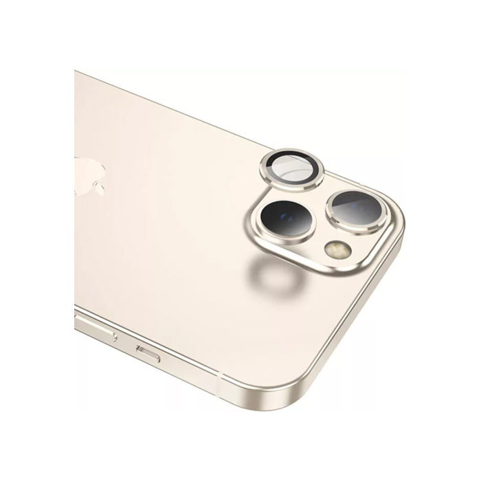 Защитное стекло для камеры HOCO Eagle Eye metal lens для iPhone 13/13 mini, золотое