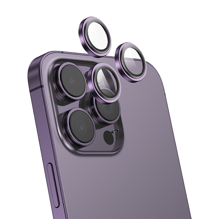 Защитное стекло для камеры Keephone Camera Lens iPhone 14 Pro - 14 Pro Max, фиолетовое