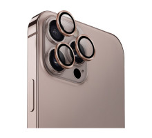 Защитное стекло на камеру Supglass Camera Lens iPhone 16 Pro/16 Pro max, розовое золото