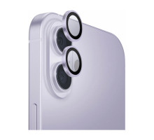 Защитное стекло для камеры SoGoo для iPhone 16/17, фиолетовые