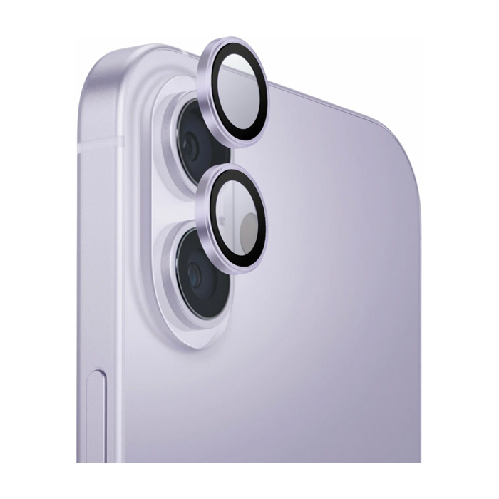 Защитное стекло для камеры SoGoo для iPhone 16/17, фиолетовые