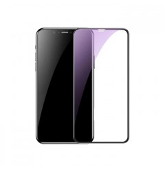 Защитное стекло Baseus Rigid-edge Anti-bluelight для iPhone XS Max/11 Pro Max, чёрное