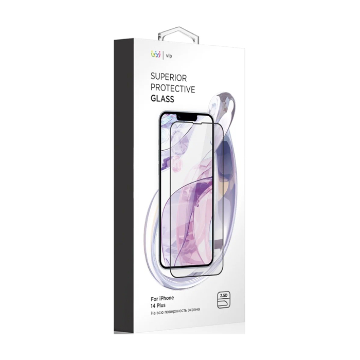 Защитное стекло VLP Superior Protective 2.5D для iPhone 14 Plus, глянец