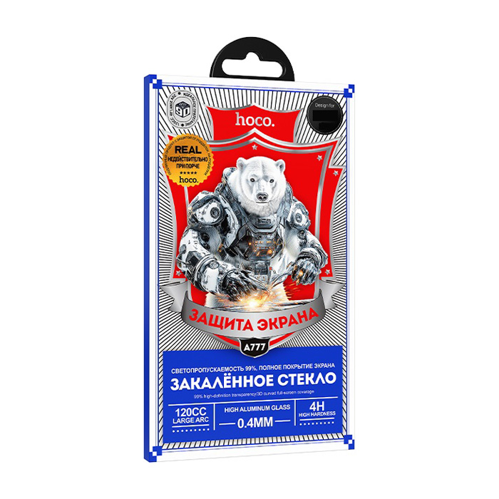 Защитное стекло HOCO A777 Bear Shield для iPhone 13/13 Pro/14/16E, глянец