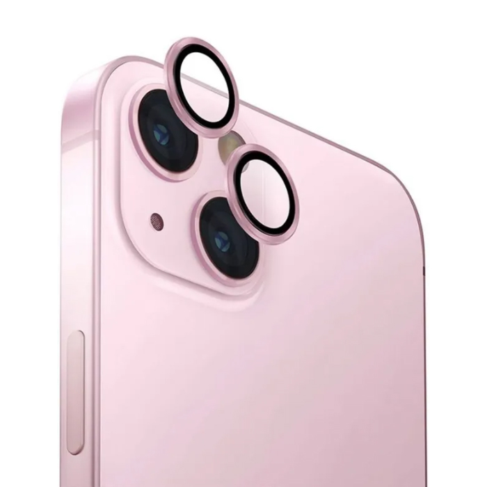 Защитное стекло для камеры Keephone Camera Lens iPhone 15 - 15 Plus (2 шт), розовое