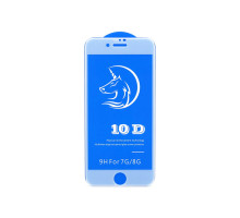 Защитное стекло Full Screen 10D для iPhone 7/8, белое (тех.уп.)