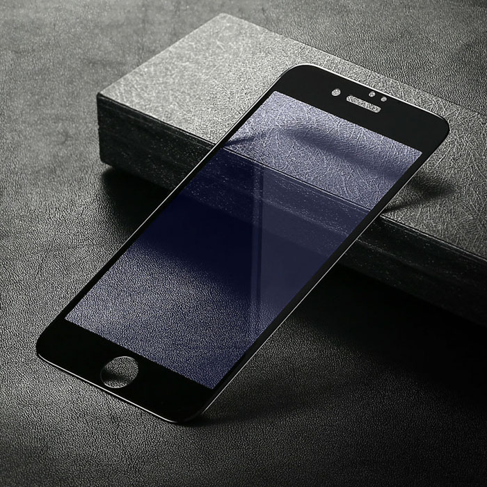 Защитное стекло Baseus Glass Film Blue Light (0.2mm) для iPhone 7 Plus/8 Plus, чёрные рамки