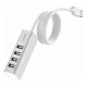 USB Хаб HOCO HB1 4xUSB 2.0 на USB (80 см), cеребро