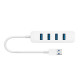 Разветвитель-хаб Xiaomi (4A1C) 4хUSB-A 3.0 + USB-C, белый