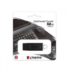 Флешка USB Kingston Data Traveler Exodia 32GB USB 3.2, чёрный
