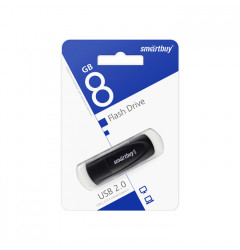 Флеш-накопитель Smartbuy Flash Drive 8GB USB 2.0, чёрный