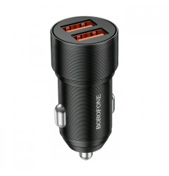 Автомобильное зарядное устройство Borofone BZ19B 2 USB-A 36W, чёрное