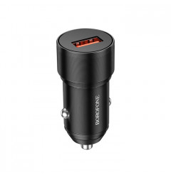 Автомобильное зарядное устройство Borofone BZ19A Single Port USB-A 18W, чёрное