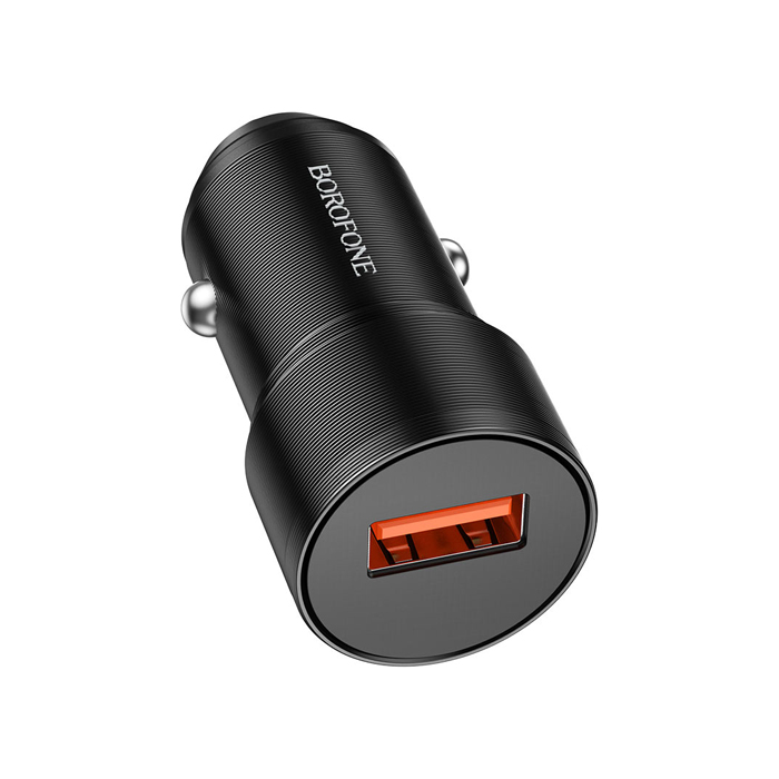 Автомобильное зарядное устройство Borofone BZ19A Single Port USB-A 18W, чёрное