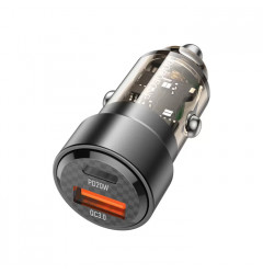 Автомобильное зарядное устройство Borofone BZ20 USB-C - USB-A 38W, чёрное