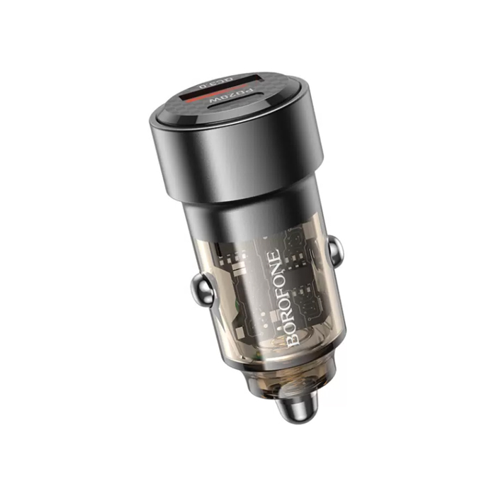 Автомобильное зарядное устройство Borofone BZ20 USB-C - USB-A 38W, чёрное