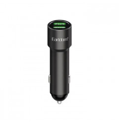 Автомобильное зарядное устройство Earldom CC20 2 USB-A 2.4A, черный